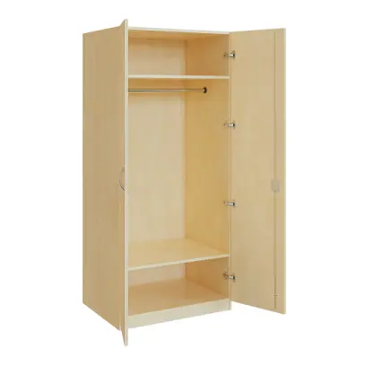 Q 22-80 skříň šatní, 2-dvéřová, 800x600x1800mm, bříza irská